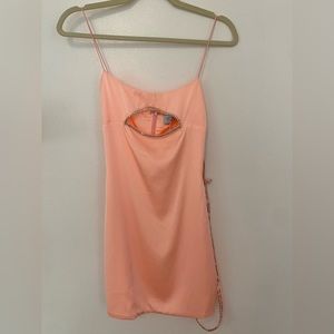 Oh polly pink cut out dress with tags